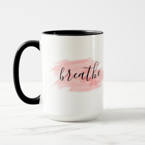 Breathe Zen Yoga Meditation Inspiration Coffee Mug