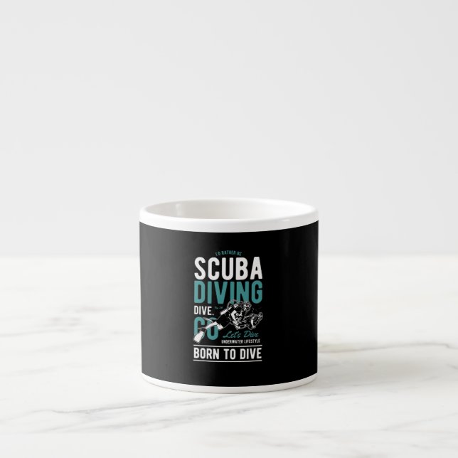 Breather Under Water What's Your Superpower? Espresso Cup (Front)