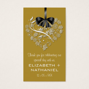 Breathless Wedding Favor Biz Favor Tag-gold