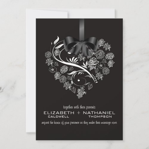Breathless Wedding Invitation--midnight