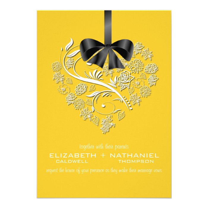 Breathless Wedding Invitation  sunshine