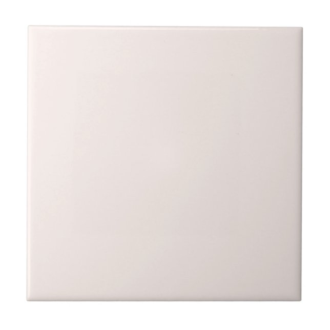 Breathlessly Pale Magenta Pink Solid Color Ceramic Tile (Front)
