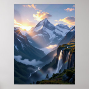 Breathtaking Alpine Vista Poster