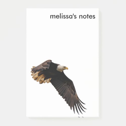 Breathtaking Bald Eagle in Flight Post_it Notes