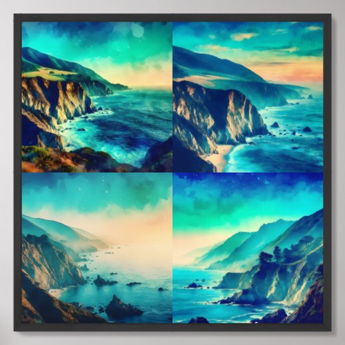 Breathtaking Big Sur California USA Framed Art