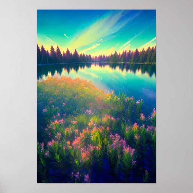 Breathtaking Canvas beneath the Azure Canopy Poster (Front)
