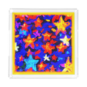 "Breathtaking Colorful Stars". Buy Now Acrylic Tray