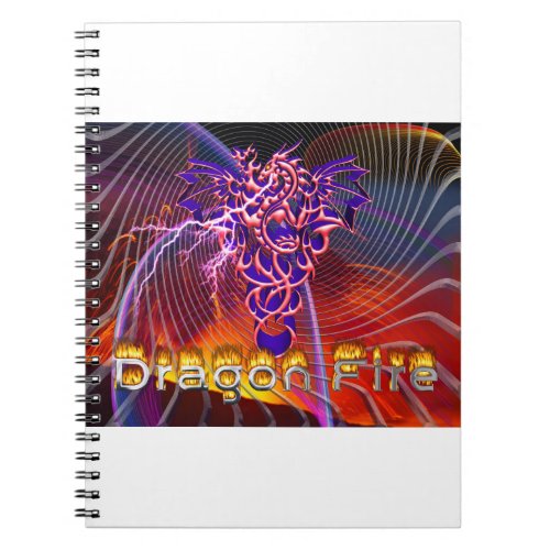 Breathtaking Dragon Fire Design Notebook
