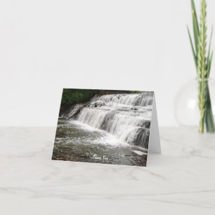 Breathtaking Glenn Falls Letterpress Thank You Card