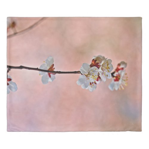 Breathtaking Japanese Apricot Flowers Duvet Cover