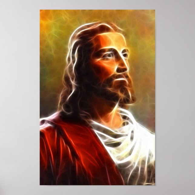 Breathtaking Jesus Portrait Poster (Front)
