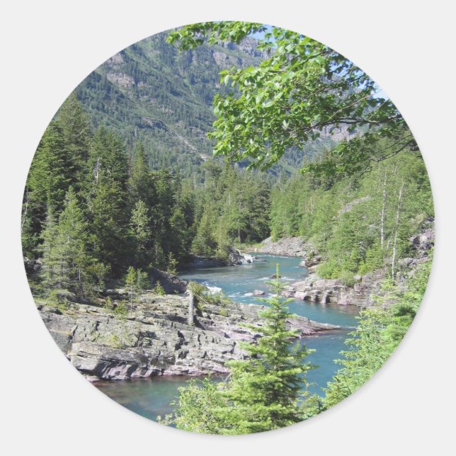 Breathtaking National Forest Classic Round Sticker (Front)