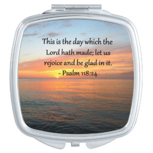 BREATHTAKING PSALM 118:24 SUNRISE PHOTO MAKEUP MIRROR