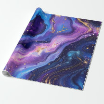 Breathtaking Purple Blue Magenta Gold Galaxy