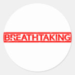 Breathtaking Stamp Classic Round Sticker