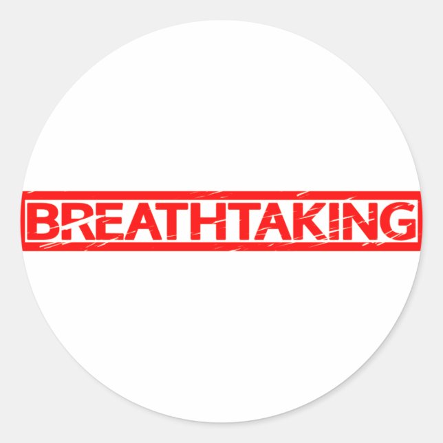 Breathtaking Stamp Classic Round Sticker (Front)