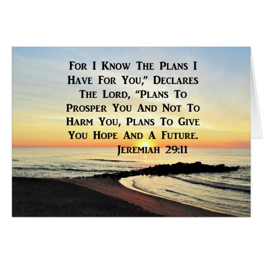 BREATHTAKING SUNRISE JEREMIAH 29:11 PHOTO (Front Horizontal)