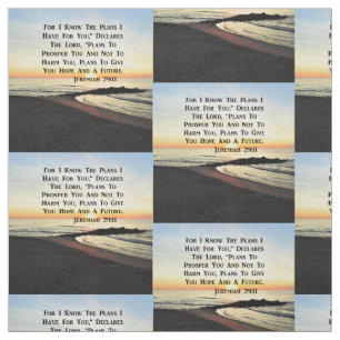 BREATHTAKING SUNRISE JEREMIAH 29:11 PHOTO FABRIC