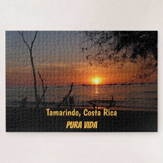 Breathtaking Tamarindo Sunset Jigsaw Puzzle (Horizontal)