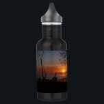 Breathtaking Tamarindo Sunset Stainless Steel Water Bottle<br><div class="desc">Breathtaking Tamarindo Sunset: Costa Rica Beach Bliss Immerse yourself in the captivating beauty of a Tamarindo sunset with this stunning photograph. As the golden sun dips below the horizon, it paints the sky in fiery hues of orange and red, casting a warm glow over the tranquil Pacific waters. Silhouetted against...</div>