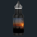 Breathtaking Tamarindo Sunset Stainless Steel Water Bottle<br><div class="desc">Breathtaking Tamarindo Sunset: Costa Rica Beach Bliss Immerse yourself in the captivating beauty of a Tamarindo sunset with this stunning photograph. As the golden sun dips below the horizon, it paints the sky in fiery hues of orange and red, casting a warm glow over the tranquil Pacific waters. Silhouetted against...</div>
