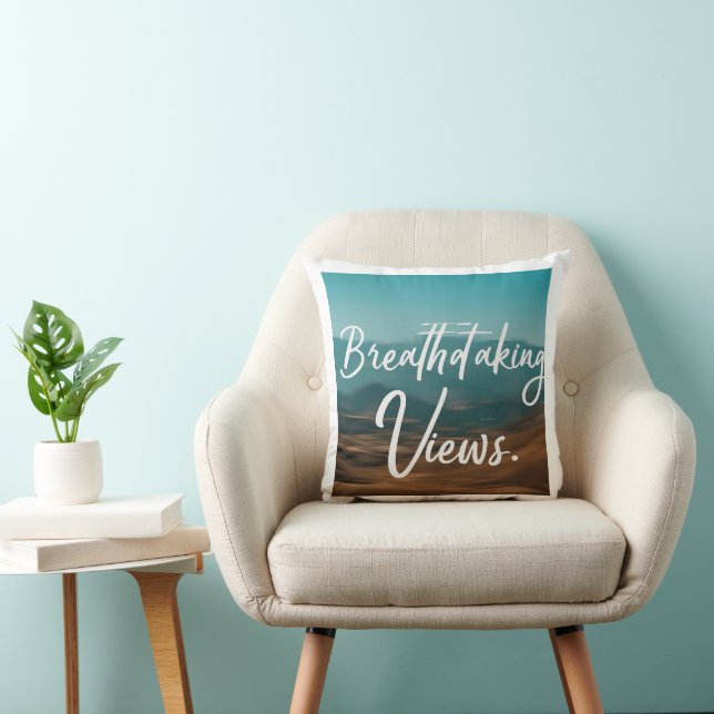 Breathtaking Views Throw Pillow (Chair)