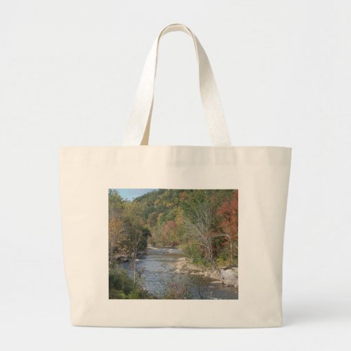 Breathtaking West Virginia River Large Tote Bag