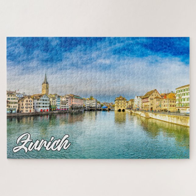 Breathtaking Zurich, Switzerland Jigsaw Puzzle (Horizontal)