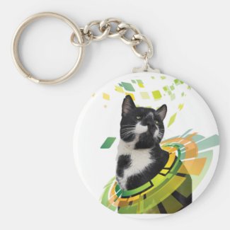 Breautiful funny cat keychain