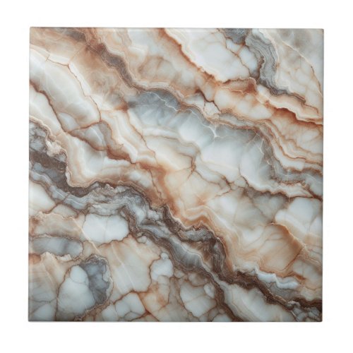 Breccia Marble Elegance Earthy and Natural Tones Ceramic Tile