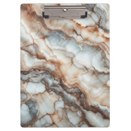 Breccia Marble Elegance Earthy and Natural Tones Clipboard