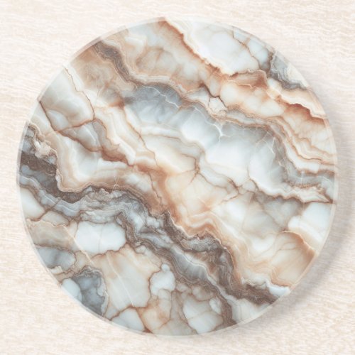 Breccia Marble Elegance Earthy and Natural Tones Coaster