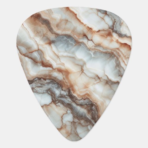 Breccia Marble Elegance Earthy and Natural Tones Guitar Pick