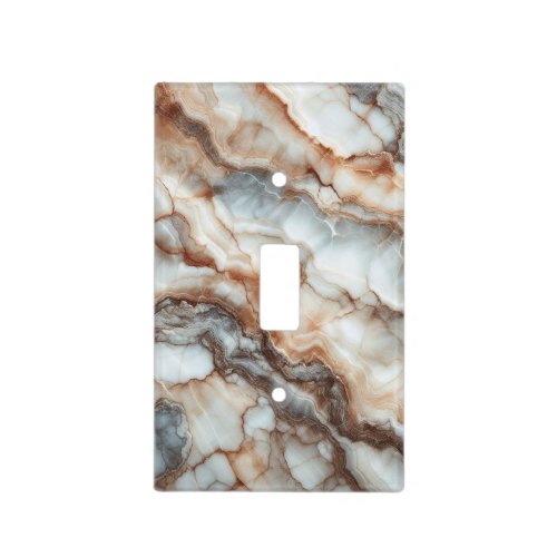 Breccia Marble Elegance Earthy and Natural Tones Light Switch Cover