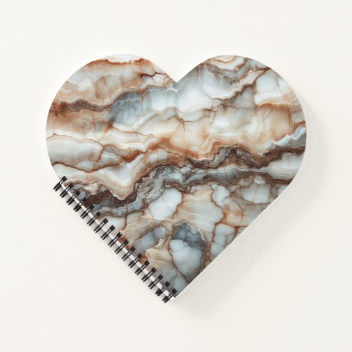 Breccia Marble Elegance Earthy and Natural Tones Notebook