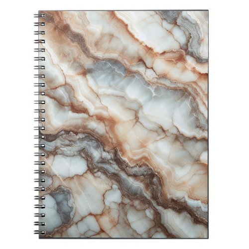 Breccia Marble Elegance Earthy and Natural Tones Notebook