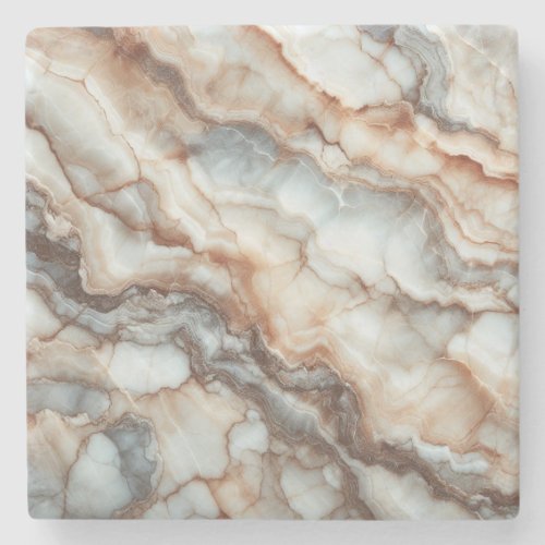 Breccia Marble Elegance Earthy and Natural Tones Stone Coaster