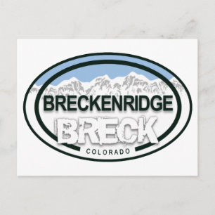 BRECK - Breckenridge Colorado Rocky Mountains Postcard