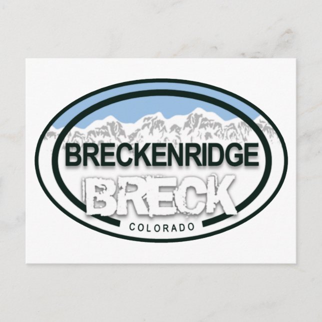BRECK - Breckenridge Colorado Rocky Mountains Postcard (Front)