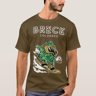 Breck ColoradoFunny Snowboarding Beer Hops T-Shirt