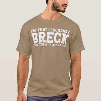 Breck Personal Name First Name Funny Breck boy T-Shirt
