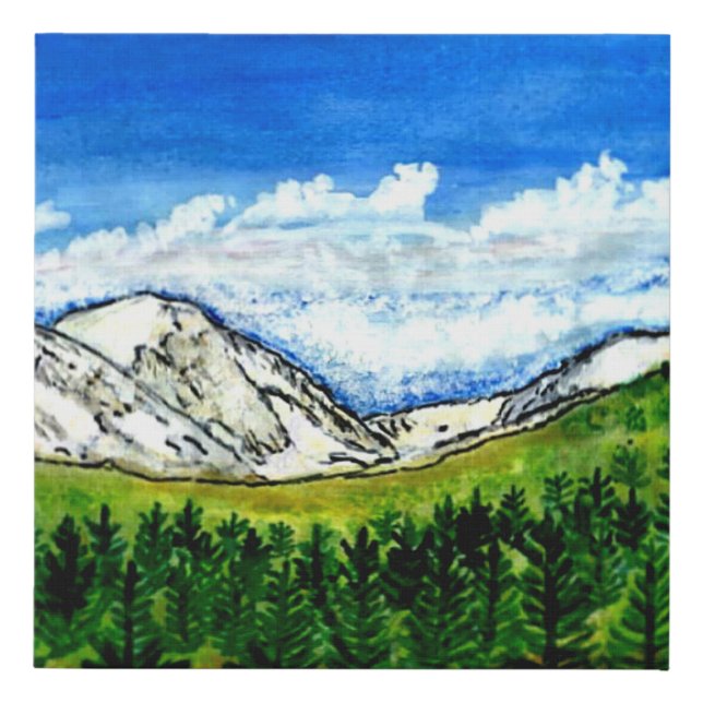 Breckenridge CO jGibney The Museum Zazzle Faux Canvas Print (Front)