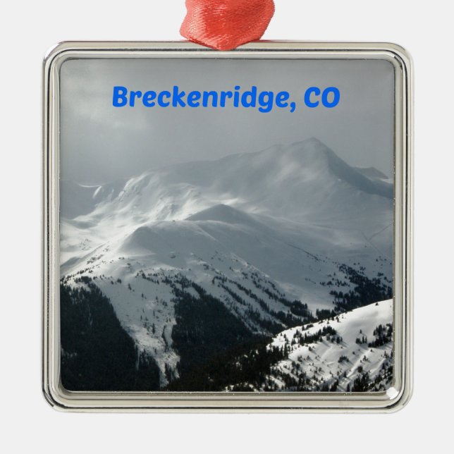 Breckenridge, CO Metal Ornament (Front)