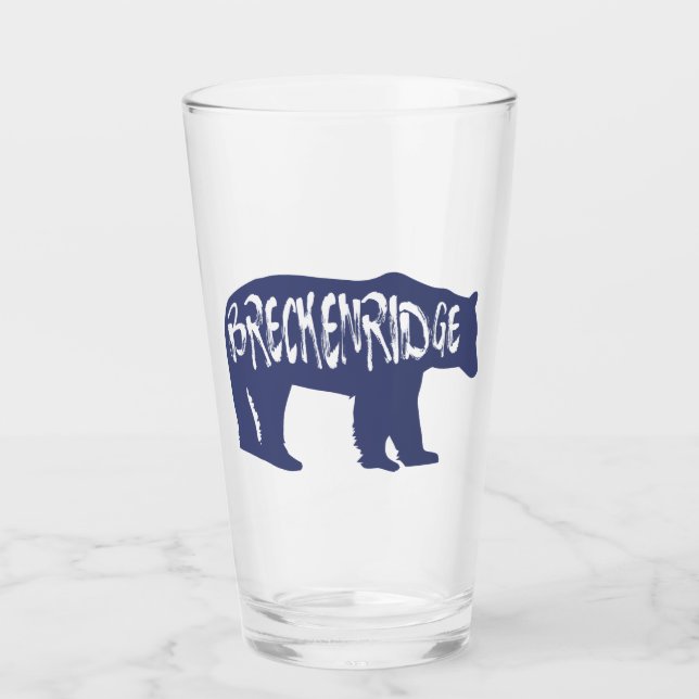 Breckenridge Colorado Bear Glass (Front)