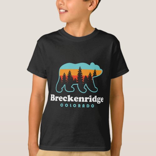 Breckenridge Colorado Bear Mountains Trees T_Shirt