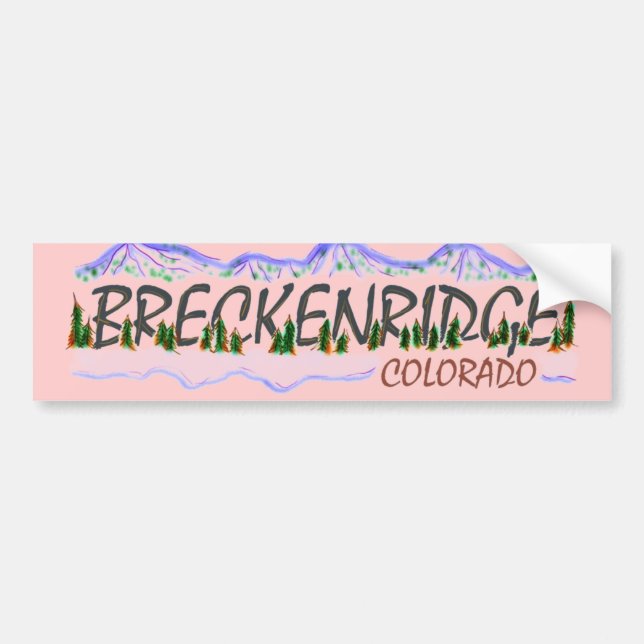 Breckenridge Colorado bumpersticker Bumper Sticker (Front)