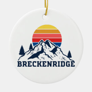 Breckenridge Colorado Ceramic Ornament