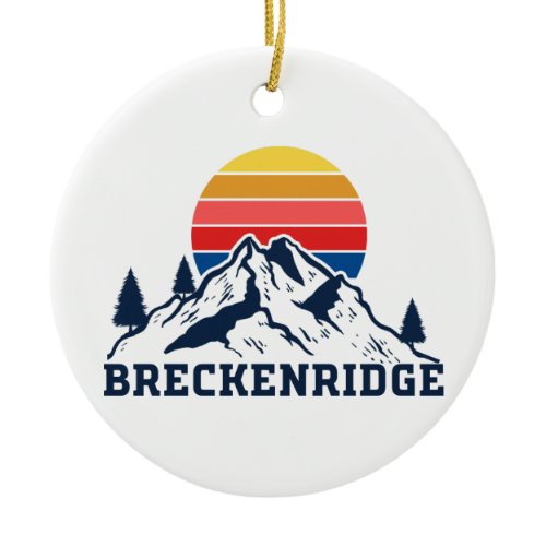 Breckenridge Colorado Ceramic Ornament