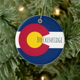 Breckenridge - COLORADO Ceramic Ornament