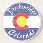 Breckenridge Colorado Circle Flag Drink Coasters at Zazzle